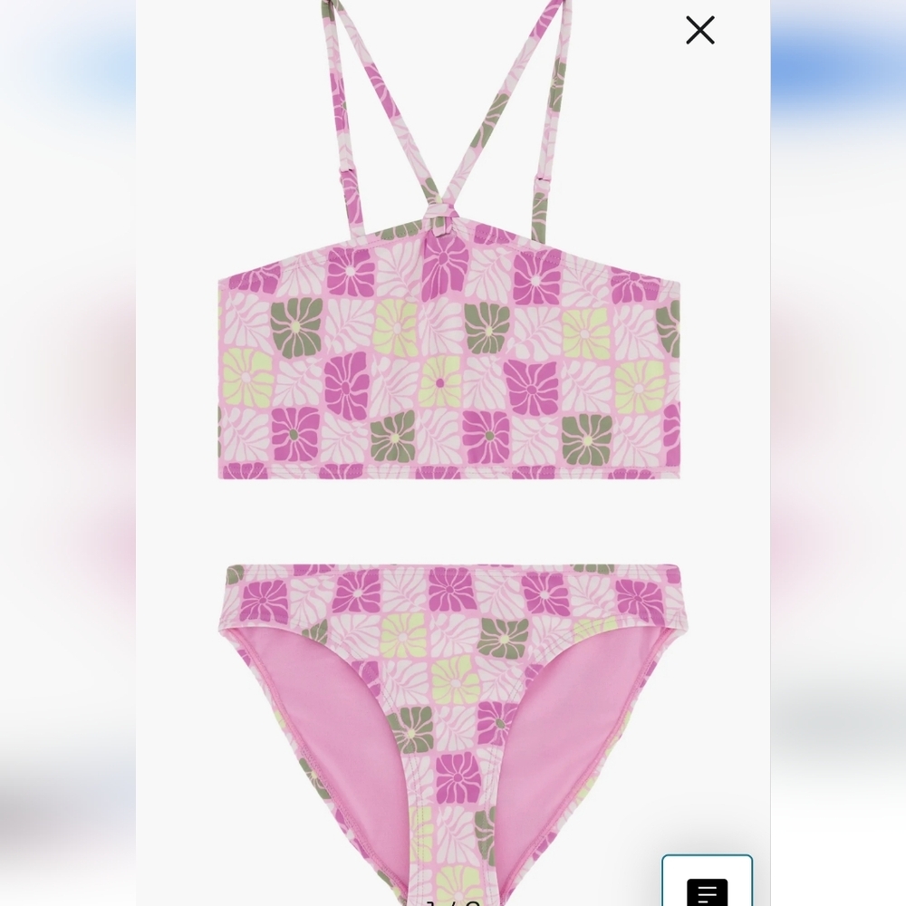 Roxy Lilac Chiffon 2 Piece Set Big Kids 16 NWT